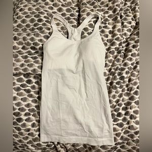 Lululemon White Ebb To Street Tank, Perfect Condition, Size 2